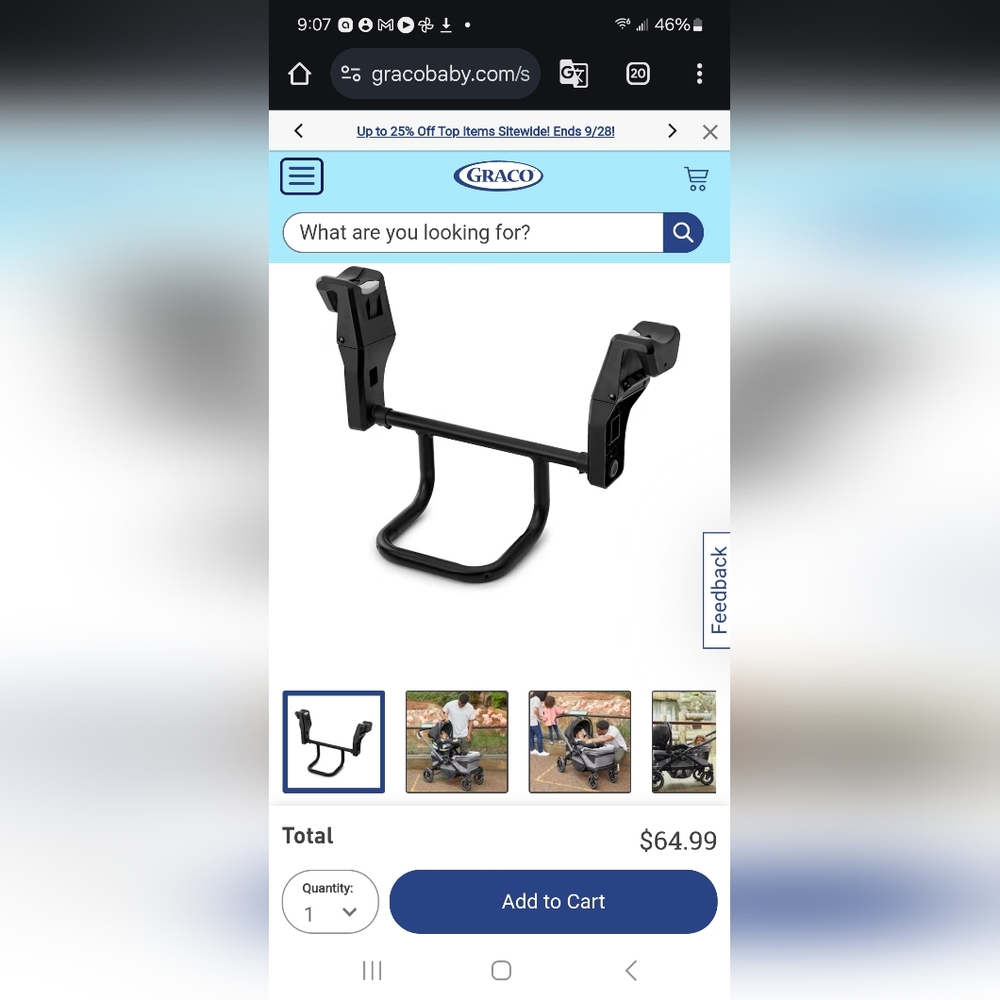 Graco Wagon Car Seat Adapter
